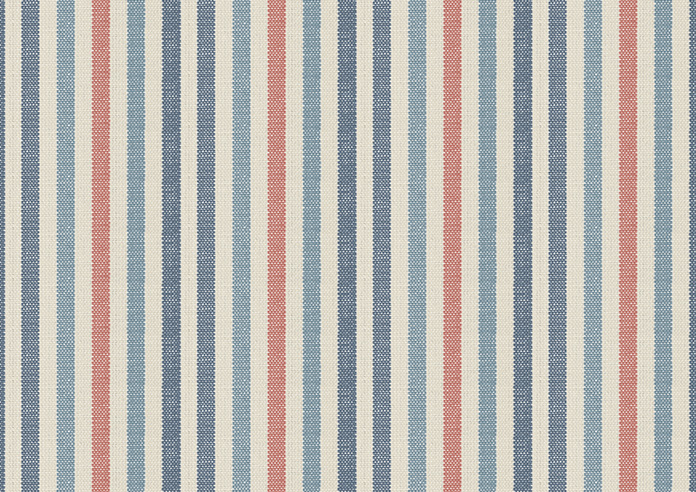 Emily Bond Cornish Stripe, Blue Multi - Roller Blind - Image 6